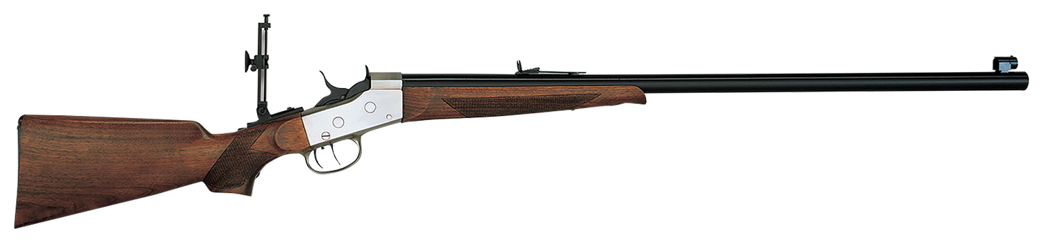 Davide Pedersoli 010S822457 Rolling Block Creedmoor #2 Full Size 45-70 Gov 1rd, 30" Blued Round Steel Barrel, Blued Steel Receiver, Walnut Fixed Stock, Double Set Trigger, Right Hand