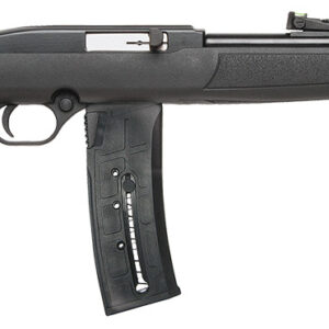 Mossberg 37073 702 Plinkster Full Size 22 LR 25+1 18" Blued Steel Barrel, Blued 3/8" Dovetail Receiver, Black Fixed Synthetic Stock, Right Hand