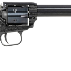 Heritage Mfg RR22MB6PG Rough Rider 22 LR/22 WMR 6 Shot, 6.50" Black Steel Barrel, Black Cerakote Zinc Alloy Frame, Black Cerakote Cylinder, Black Polymer Grip, Hammer/Thumb Safety, Exposed Hammer