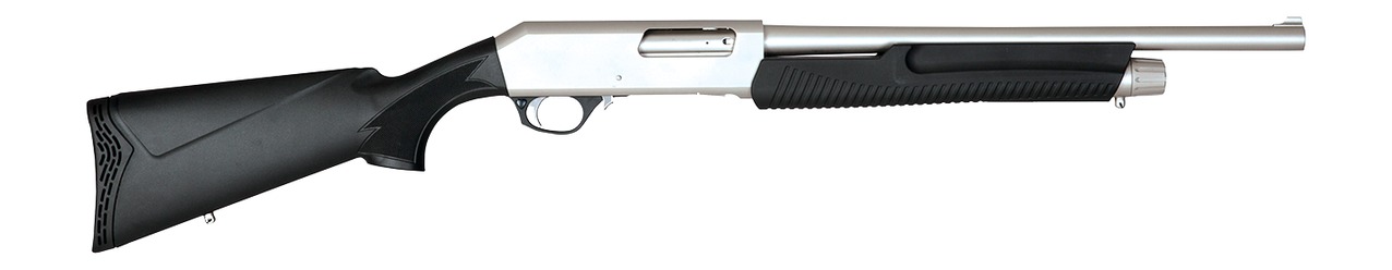 Dickinson LLC XX3BMHS2 Commando Marine Tactical 12 Gauge Pump 3" 5+1 18.50" Stainless Steel Barrel & Receiver, Fixed Black Synthetic Stock