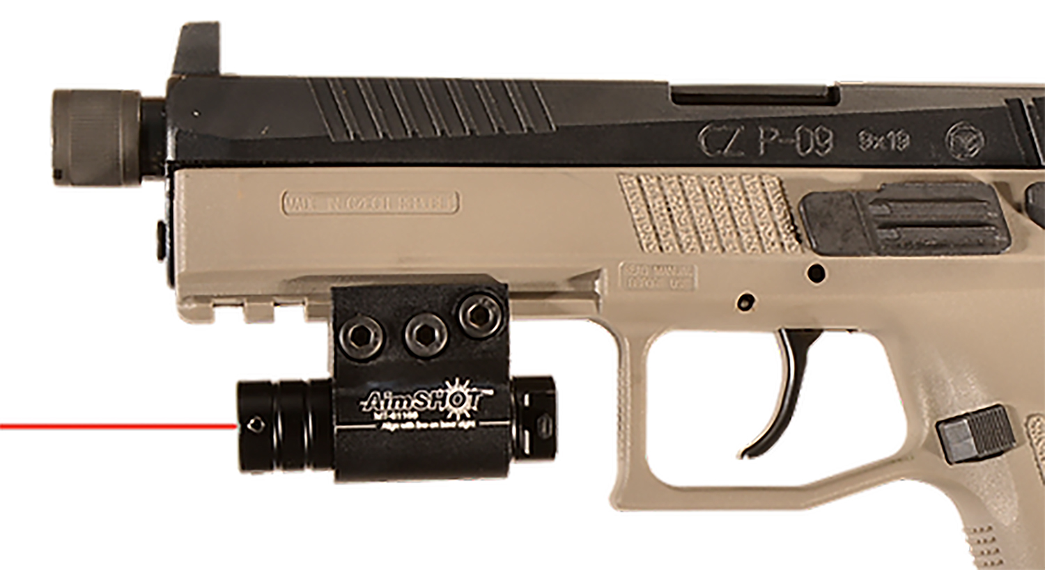 AimShot KT6132 Pistol Laser Red Matte Black