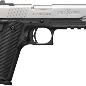 BROWNING 1911-380 380ACP SS 4.25" RAIL#