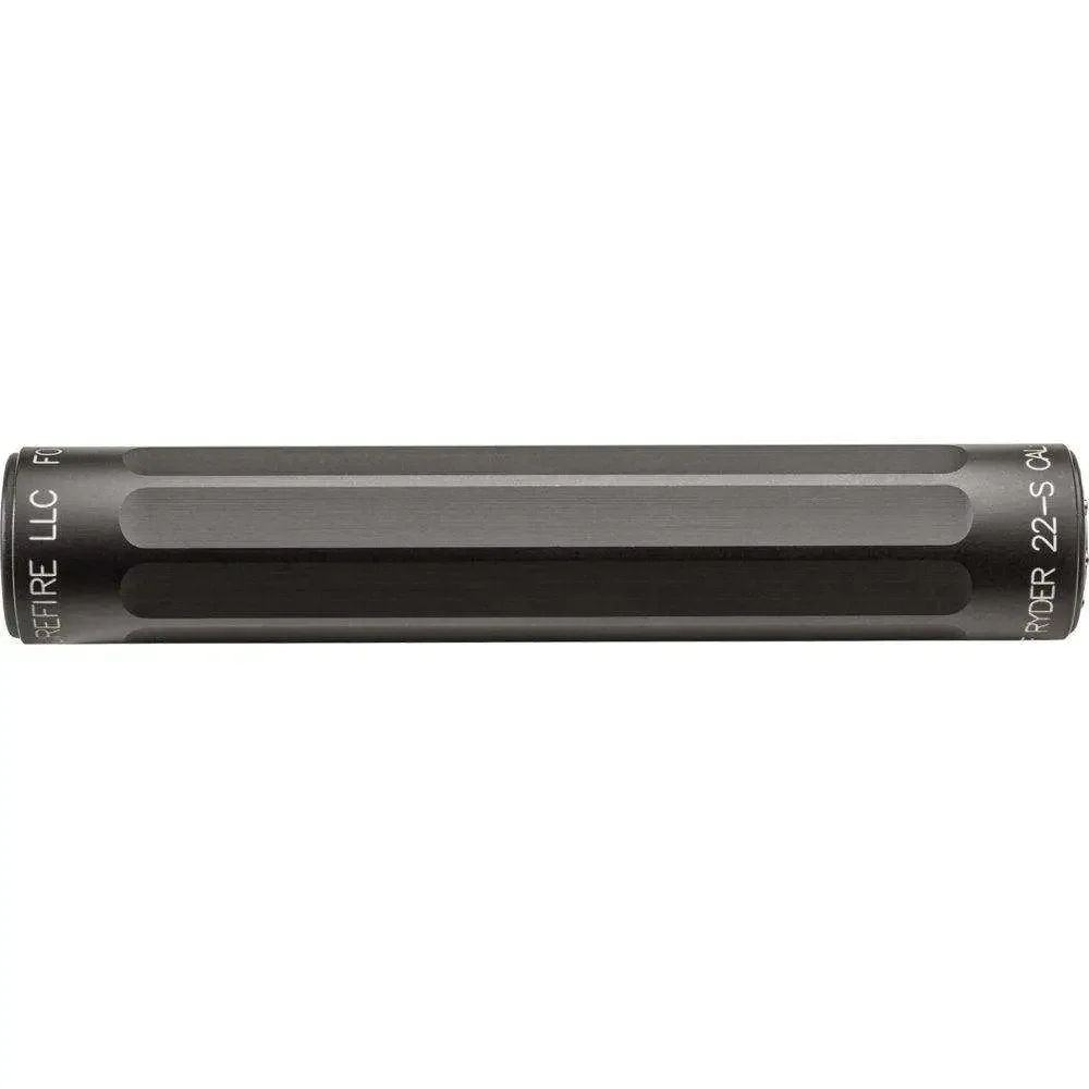 SUREFIRE .22 THREAD-ON SUPPRESSOR 1/2-28 SS BAFFLES BLACK ANODIZED