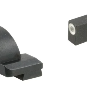 AmeriGlo GL5125 Ghost Ring Sight Set for Glock  Green Tritium White Outline Front Sight-Green Tritium Rear Sight