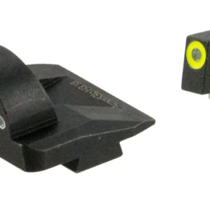 AmeriGlo GL5325 Ghost Ring Sight Set for Glock  Green Tritium LumiGreen Outline Front Sight-Green Tritium Rear Sight