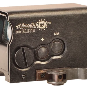AimShot HGELITEBGREE HG Elite  Black Anodized 1 x 34mm Green Crosshair Reticle