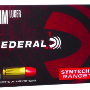 Federal AE9SJ2 American Eagle Syntech Range  9mmLuger 124gr Total Syntech Jacket Flat Nose 50 Per Box/10 Case