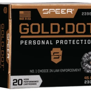 Speer 23966GD Gold Dot Personal Protection 45ACP 230gr Hollow Point 20 Per Box/10 Case