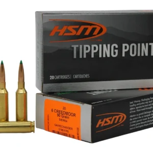 HSM 6CREEDMOOR3N Tipping Point  6mm Creedmoor 90 gr Sierra GameChanger 20 Per Box/ 25 Case