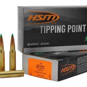 HSM 30847N Tipping Point  308 Win 165 gr Sierra GameChanger 20 Per Box/ 25 Case