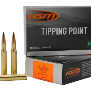 HSM 300645N Tipping Point  30-06 Springfield 165 gr Sierra GameChanger 20 Per Box/ 20 Case