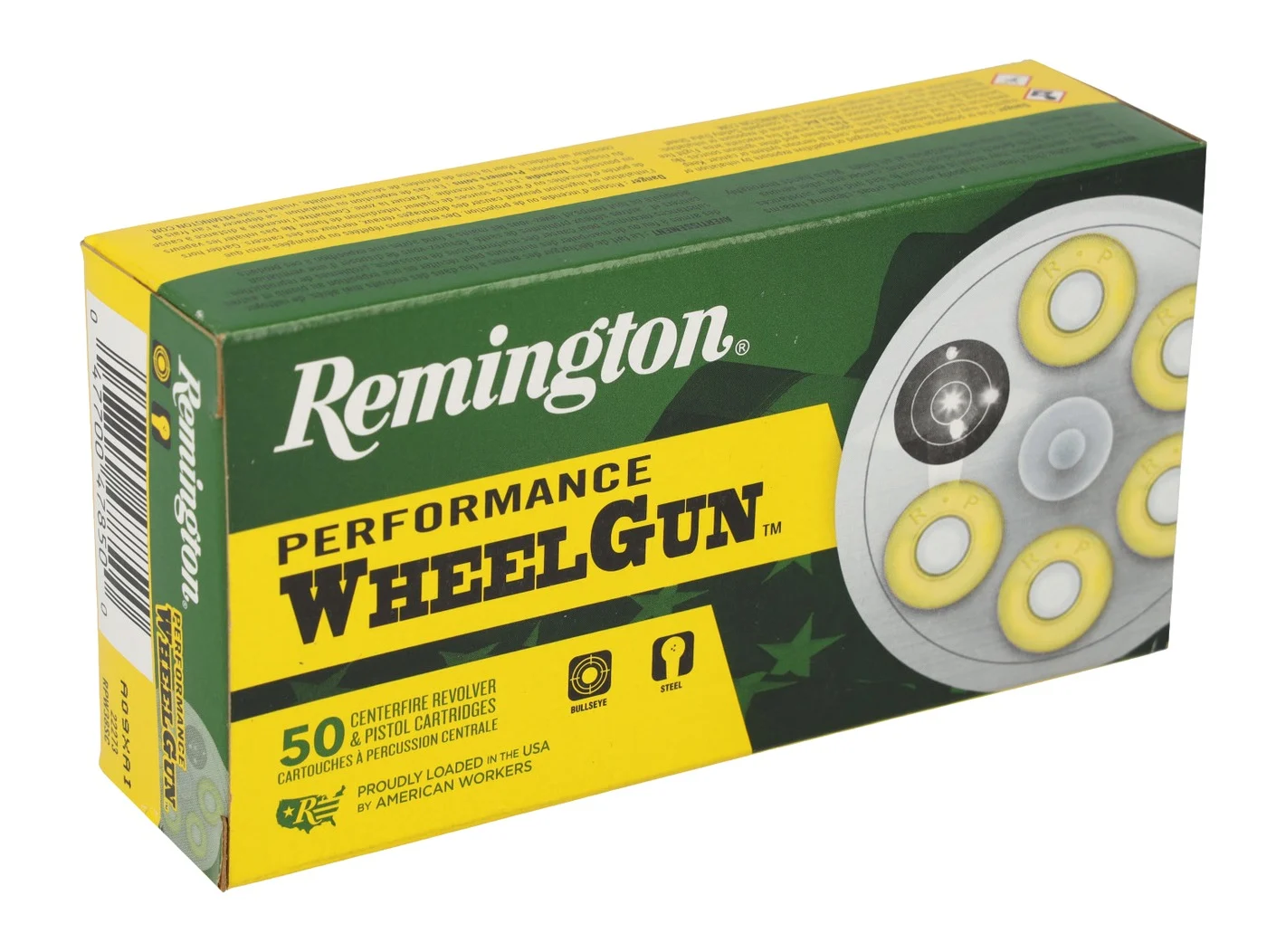 Remington Ammunition 22273 Performance WheelGun 38ShortColt 125gr Lead Round Nose 50 Per Box/10 Case