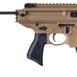 Sig Sauer PMPX3BCH MPX Copperhead 9mm Luger Caliber with 3.50" Barrel, 20+1 Capacity, Coyote Elite Cerakote Metal Finish, Folding Pivoting Contour Brace Stock & Black Polymer Grip Ambidextrous Hand