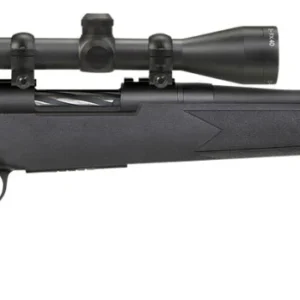 Mossberg 28027 Patriot Super Bantam 6.5 Creedmoor Caliber with 5+1 Capacity, 20" Fluted Barrel, Blued Metal Finish & Black Synthetic Stock Right Hand (Youth) Includes 3-9x40mm Scope