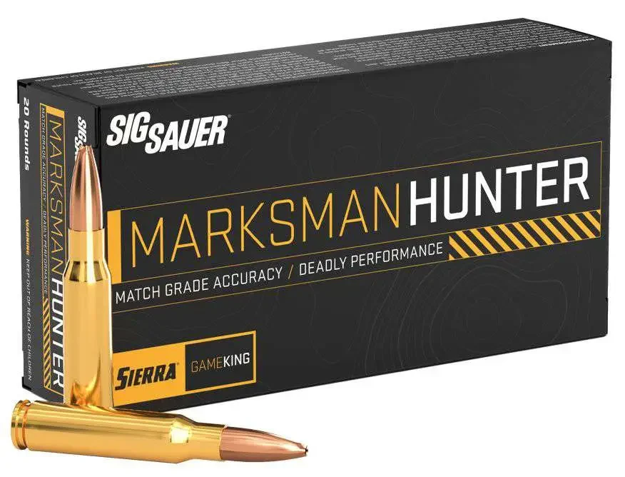 SIG SAUER MARKSMAN HUNTER GAMEKING 30-06 SPRINGFIELD 165G 20RD BX 200RD CASE