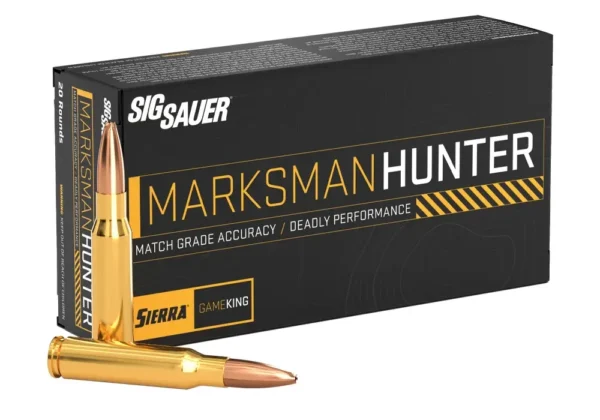 SIG SAUER MARKSMAN HUNTER GAMEKING 308WIN 165G 20RD BX 200RD CASE
