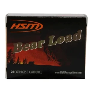 HSM 450BUSHMASTER1N Bear Load  450 Bushmaster 300 gr Jacketed Soft Point 20 Per Box/ 25 Case