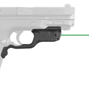 Crimson Trace 0198801 Laserguard  Fits S&W M&P 22/380EZ Shield/9EZ Shield, Green Laser Black Polymer