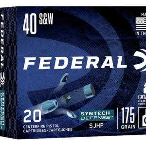 Federal S40SJT1 Syntech Defense 40S&W 175gr Segmented Jacketed Hollow Point 20 Per Box/10 Case