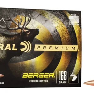 Federal P3006BCH1 Premium  30-06Springfield 168gr Berger Hybrid Hunter 20 Per Box/10 Case
