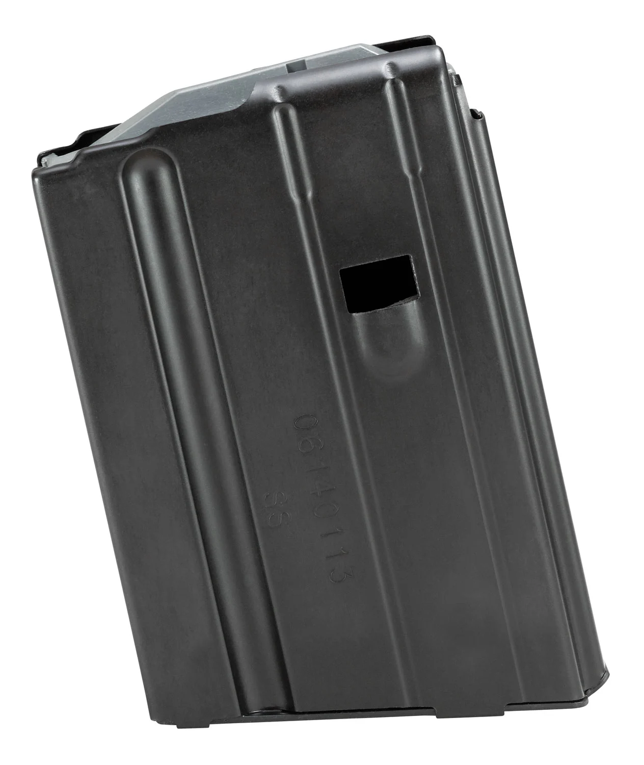 DuraMag 1068041177CPD SS 10rd 22 Nosler/6.8 SPC for AR-15 Black w/ Gray Follower Detachable