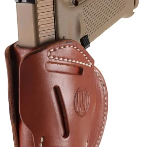 1791 Gunleather 3WH5CBRA 3-Way  IWB/OWB Size 05 Classic Brown Leather Belt Loop Compatible w/ Glock 17 Compatible w/ Springfield XD Compatible w/ S&W M&P Compatible w/ HK VP9 Ambidextrous Hand