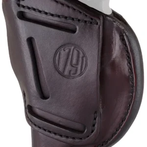 1791 Gunleather 4WH1SBRR 4-Way IWB/OWB 01 Signature Brown Leather Belt Clip Fits 3-4" Barrel 1911 Right Hand