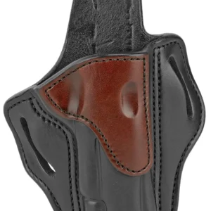 1791 Gunleather BH1BLBR BH1 OWB 01 Brown on Black Leather Belt Slide Fits 4-5" 1911