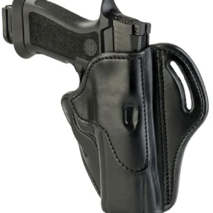 1791 Gunleather BH24SBLR BH2.4 OWB 2.4 Stealth Black Leather Belt Slide Fits Walther PPQ/Sig P320/Springfield XD-M