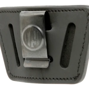 1791 Gunleather UIWSBLA UIW IWB/OWB Black Leather Belt Clip Fits Most Small-Mid Frame Autos Ambidextrous