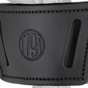 1791 Gunleather UIWXSBLA UIW Max IWB/OWB Black Leather Belt Clip Fits Most Mid-Large Frame Autos with Rail, Laser & Light Ambidextrous