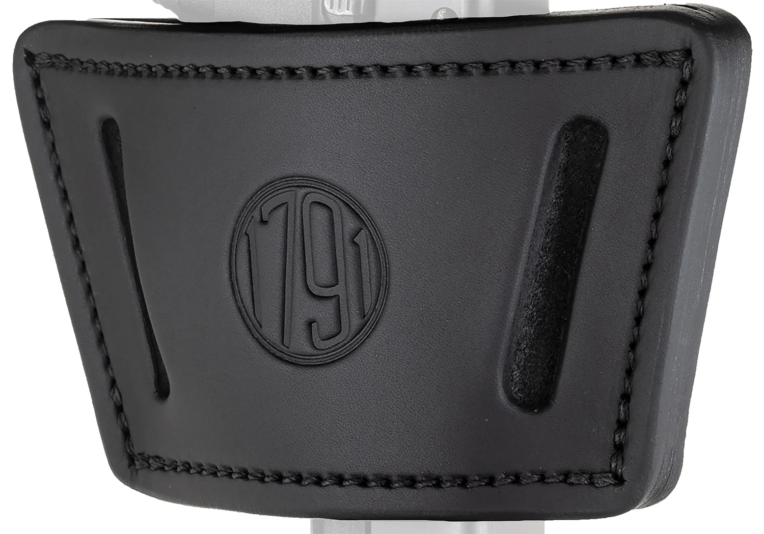 1791 Gunleather UIWXSBLA UIW Max IWB/OWB Black Leather Belt Clip Fits Most Mid-Large Frame Autos with Rail, Laser & Light Ambidextrous