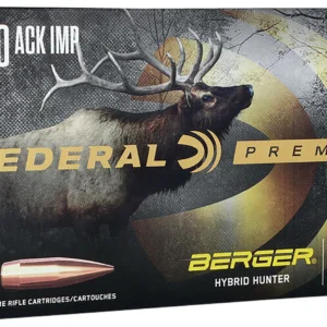Federal P280AIBCH1 Premium  280Ackley Improved 168gr Berger Hybrid Hunter 20 Per Box/10 Case