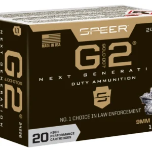 Speer 24226 Gold Dot G2 9mmLuger 147gr 20 Per Box/10 Case