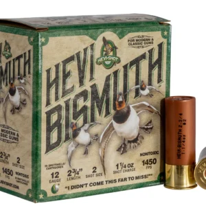 HEVI-Shot HS14702 HEVI-Bismuth  12Gauge 2.75" 1 1/4oz Bismuth 2Shot 25 Per Box/10 Case