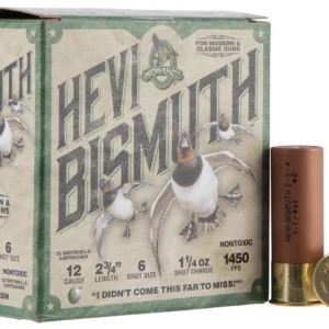 HEVI-Shot HS14706 HEVI-Bismuth  12Gauge 2.75" 1 1/4oz Bismuth 6Shot 25 Per Box/10 Case