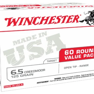 Winchester Ammo USA65CMVP USA Ready  6.5Creedmoor 125gr Open Tip 60 Per Box/4 Case *Value Pack