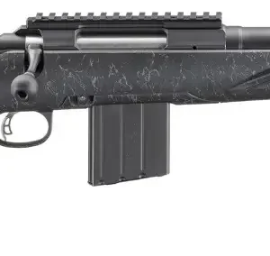 RUGER AMERICAN G2 PATROL 6MM ARC 16.10" BULL CONTOUR BLACK SPLATTER 10RD