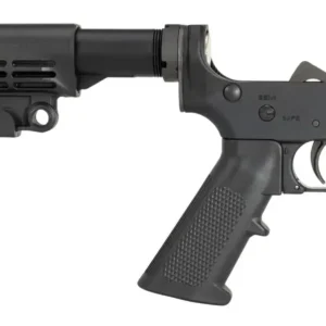 ONE HORSE OH-15 COMPLETE LOWER RECEIVER, MILSPEC BUFFER TUBE, M4 6 POSITION STOCK