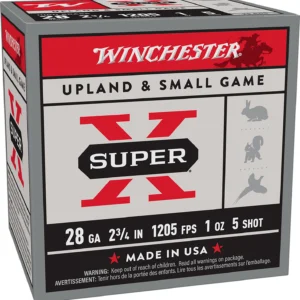 Winchester Ammo X28H5 Super X Heavy Game Load High Brass 28Gauge 2.75" 1oz 5Shot 25 Per Box/10 Case