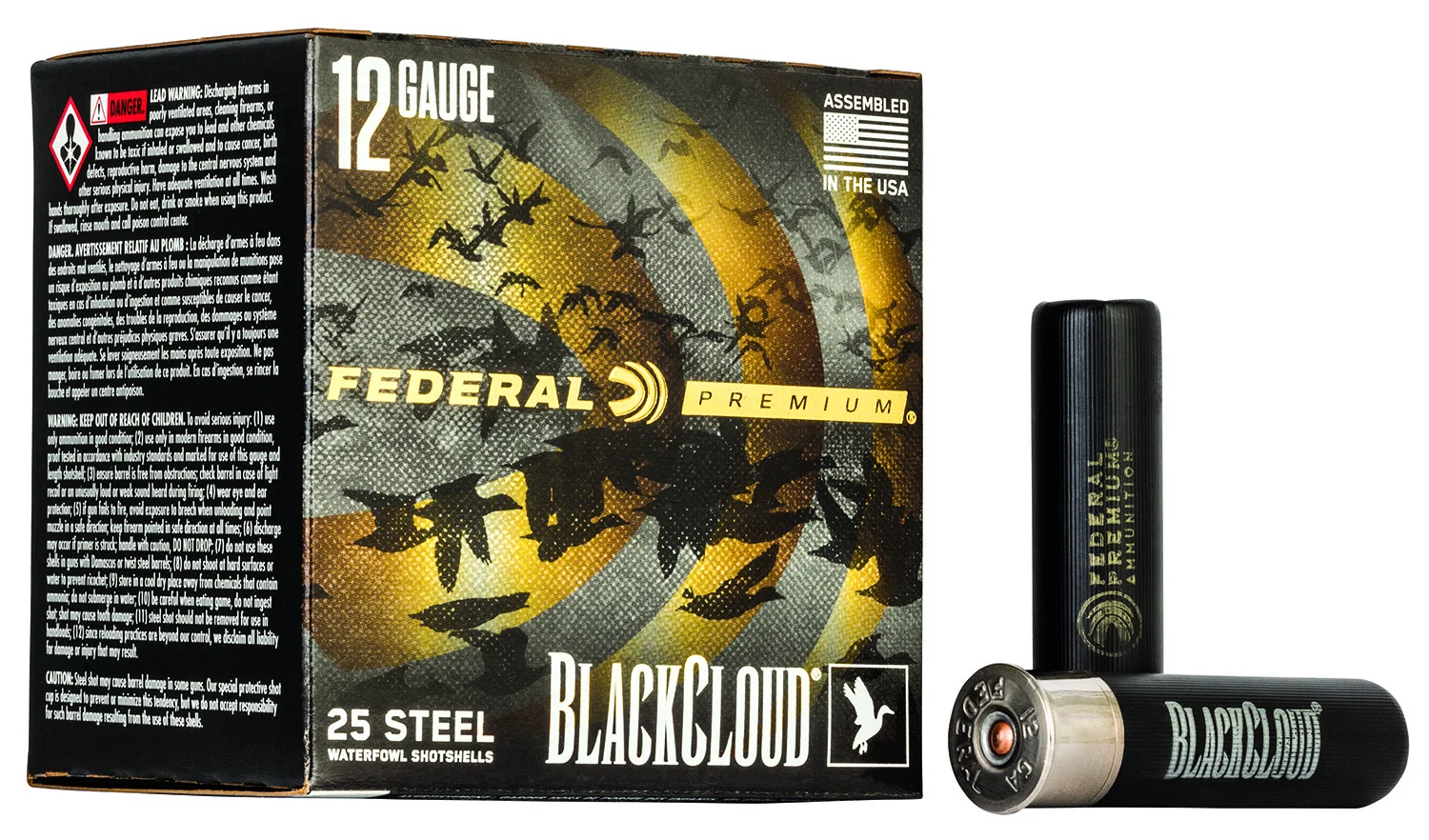 Federal PWBX1344 Black Cloud FS 12Gauge 3.50" 1 1/2oz 4Shot 25 Per Box/10 Case