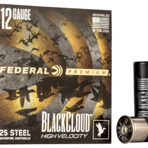 Federal PWBXH143BB Black Cloud FS High Velocity 12Gauge 3" 1 1/8oz BBShot 25 Per Box/10 Case