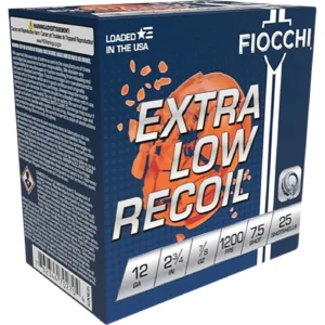 Fiocchi 1278OZ75 Exacta Target Low Recoil Trainer 12Gauge 2.75" 7/8oz 7.5Shot 25 Per Box/10 Case