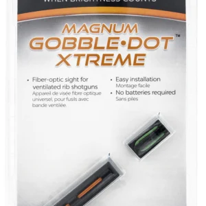 Truglo TG941XA Magnum Gobble-Dot Xtreme Universal Shotgun Fiber Optic Red/Green .25" Rib