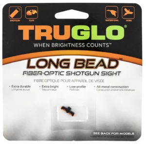 Truglo TG947ARM Long Bead  Metal Universal Shotgun Fiber Optic Red 6-40
