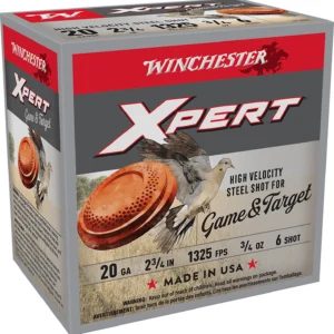 Winchester Ammo WE20GT6 Super X Xpert High Velocity 20Gauge 2.75" 3/4oz 6Shot 25 Per Box/10 Case