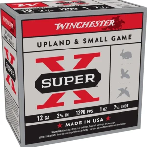 Winchester Ammo XU127 Super X Game Load 12Gauge 2.75" 1oz 7.5Shot 25 Per Box/10 Case