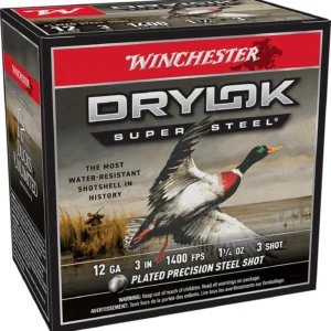 Winchester Ammo XSV1233 Drylok Super Steel Magnum 12Gauge 3" 1 1/4oz 3Shot 25 Per Box/10 Case