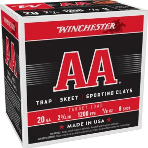 Winchester Ammo AA208 AA  20Gauge 2.75" 7/8oz 8Shot 25 Per Box/10 Case