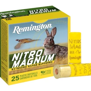 Remington Ammunition 20672 Nitro Magnum  20Gauge 3" 1 1/4oz 4Shot 25 Per Box/10 Case